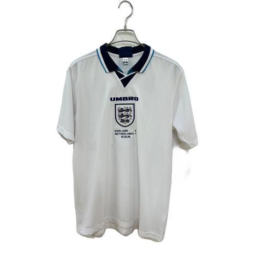 イングランド代表 (イングランドダイヒョウ) サッカーユニフォーム メンズ SIZE L ホワイト 【9】アラン・シアラー・1996 復刻ユニフォーム ホーム UDS7871