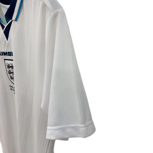 イングランド代表 (イングランドダイヒョウ) サッカーユニフォーム メンズ SIZE L ホワイト 【9】アラン・シアラー・1996 復刻ユニフォーム ホーム UDS7871