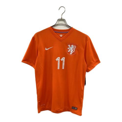 オランダ代表 (オランダダイヒョウ) サッカーユニフォーム メンズ SIZE M オレンジ 【11】アリエン・ロッベン 2014シーズン ホーム 577962-815