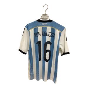 アルゼンチン代表 (アルゼンチンダイヒョウ) サッカーユニフォーム メンズ SIZE O ホワイトxスカイブルー 【16】セルヒオ・アグエロ・2014シーズン・ホーム G74569