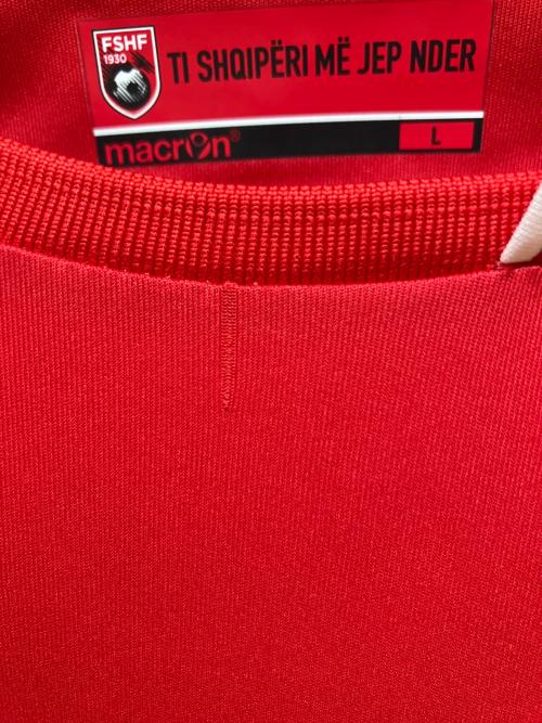 アルバニア代表 サッカーユニフォーム 2016シーズン・ホームユニフォーム メンズ SIZE L レッド