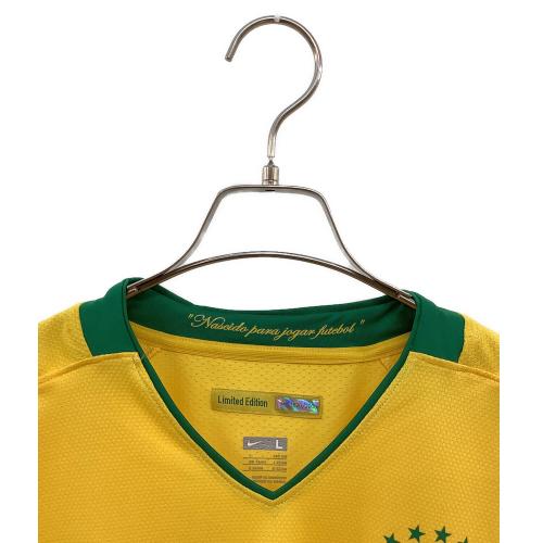 ブラジル代表 08-09シーズン・ホーム・2008着限定 サッカーユニフォーム メンズ SIZE L イエロー