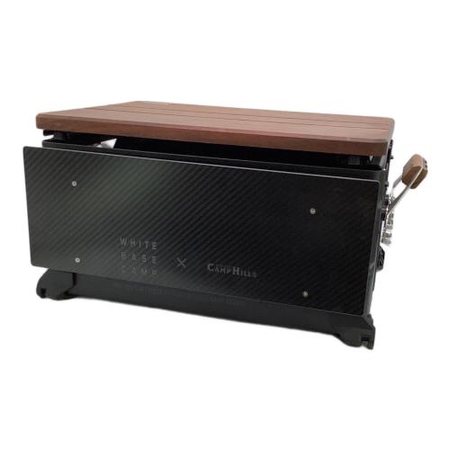 Snow peak 収納ケース カスタム内容:シェルコンチッピング塗装・WHITEBASECAMP×CAMPHILLS サイドテーブル・WANTKEY CAMP/BOX TOP SC25 FW/グリップ カスタムシェルコン25