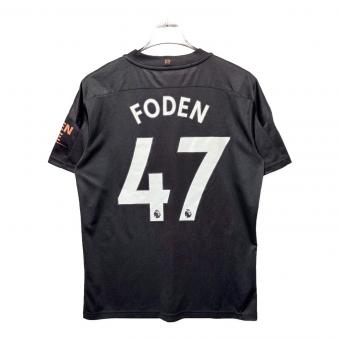 マンチェスターシティ (マンチェスター・シティ) サッカーユニフォーム メンズ SIZE M ブラック 【47】フィル・フォーデン 2020-2021シーズン アウェイ 757065-02