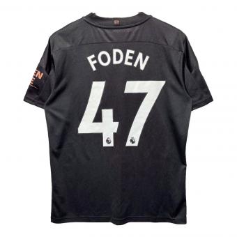 マンチェスターシティ (マンチェスター・シティ) サッカーユニフォーム メンズ SIZE M ブラック 【47】フィル・フォーデン 2020-2021シーズン アウェイ 757065-02