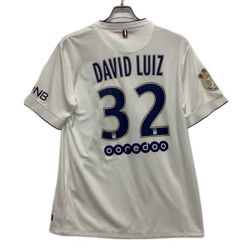 パリ・サンジェルマン 2014-2015シーズン アウェイ サッカーユニフォーム 618758-106 【32】ダビド・ルイス メンズ SIZE L ホワイト