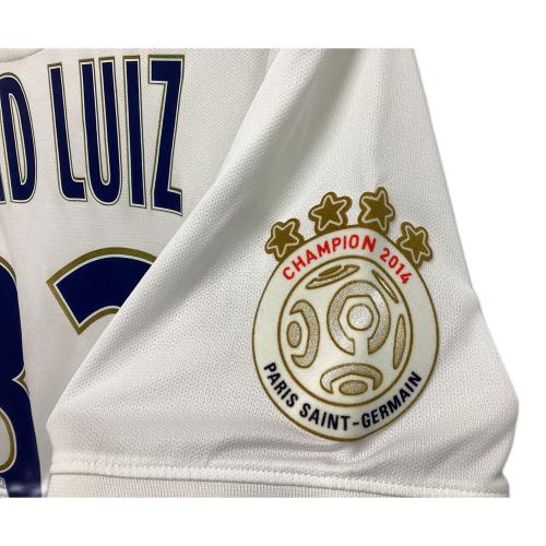 パリ・サンジェルマン 2014-2015シーズン アウェイ サッカーユニフォーム 618758-106 【32】ダビド・ルイス メンズ SIZE L ホワイト