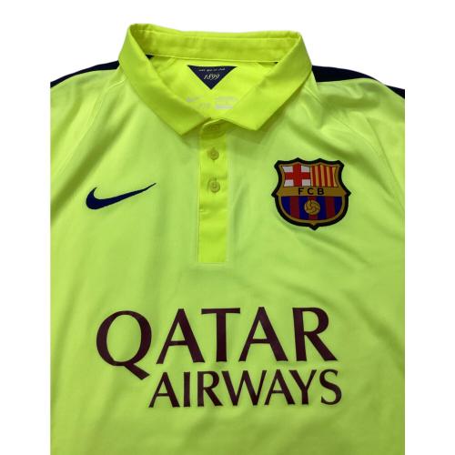 FCバルセロナ (エフシーバルセロナ) 2014-2015シーズン 3rd サッカーユニフォーム 631192-711  メンズ SIZE M イエロー