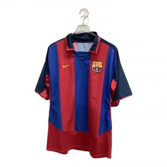 FCバルセロナ (エフシーバルセロナ) サッカーユニフォーム メンズ SIZE L レッド×ネイビー 2003-2004シーズン ホーム F30105