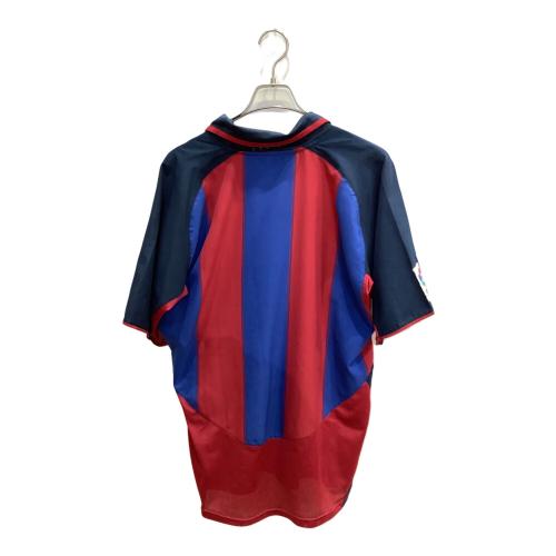 FCバルセロナ (エフシーバルセロナ) サッカーユニフォーム メンズ SIZE L レッド×ネイビー 2003-2004シーズン ホーム F30105