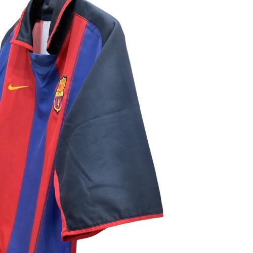 FCバルセロナ (エフシーバルセロナ) サッカーユニフォーム メンズ SIZE L レッド×ネイビー 2003-2004シーズン ホーム F30105