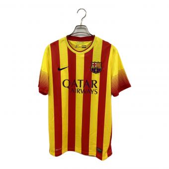 FCバルセロナ (エフシーバルセロナ) サッカーユニフォーム メンズ SIZE M レッド×イエロー 2013-2014シーズン アウェイ 532823-703