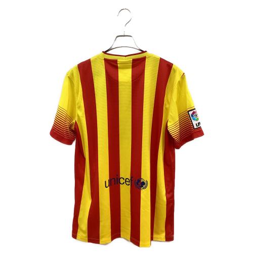 FCバルセロナ (エフシーバルセロナ) サッカーユニフォーム メンズ SIZE M レッド×イエロー 2013-2014シーズン アウェイ 532823-703