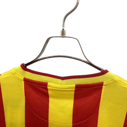 FCバルセロナ (エフシーバルセロナ) サッカーユニフォーム メンズ SIZE M レッド×イエロー 2013-2014シーズン アウェイ 532823-703