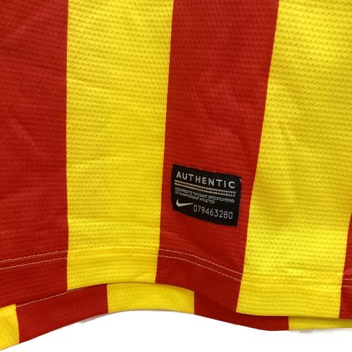 FCバルセロナ (エフシーバルセロナ) サッカーユニフォーム メンズ SIZE M レッド×イエロー 2013-2014シーズン アウェイ 532823-703