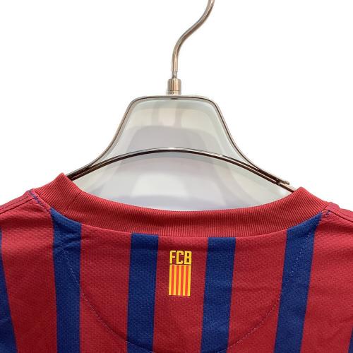 FCバルセロナ (エフシーバルセロナ) サッカーユニフォーム メンズ SIZE M レッド×ネイビー 2011-2012シーズン ホーム 長袖 419878-486