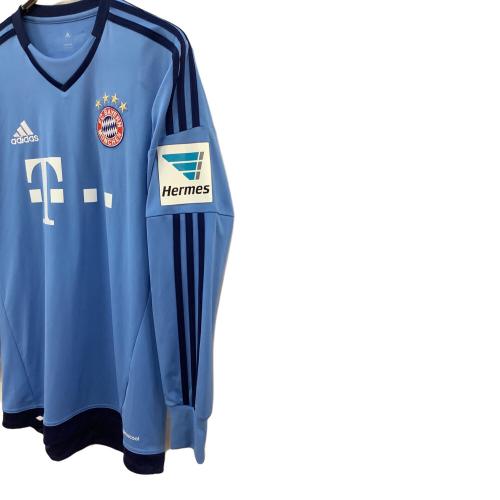 バイエルン・ミュンヘン サッカーユニフォーム メンズ SIZE M スカイブルー 【1】マヌエル・ノイアー 2015-2016シーズン GK S08660