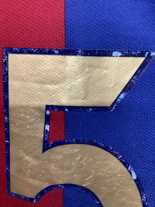 FCバルセロナ (エフシーバルセロナ) 2006-2007シーズン ホーム サッカーユニフォーム 146980 メンズ SIZE M レッド×ネイビー