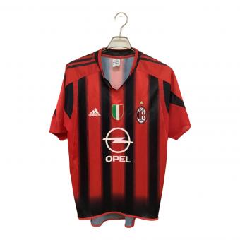 ACミラン (エーシーミラン) サッカーユニフォーム メンズ SIZE O ブラック×レッド 2004-2005シーズン ホーム 188601