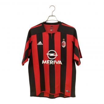 ACミラン (エーシーミラン) サッカーユニフォーム メンズ SIZE O レッド×ブラック 2003-2004シーズン ホーム 021765