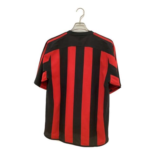 ACミラン (エーシーミラン) サッカーユニフォーム メンズ SIZE O レッド×ブラック 2003-2004シーズン ホーム 021765