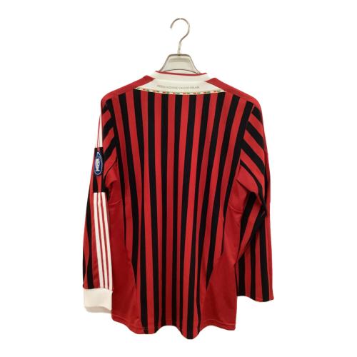 ACミラン (エーシーミラン) サッカーユニフォーム メンズ SIZE O レッド×ブラック 2011-2012シーズン ホーム 長袖 V13416