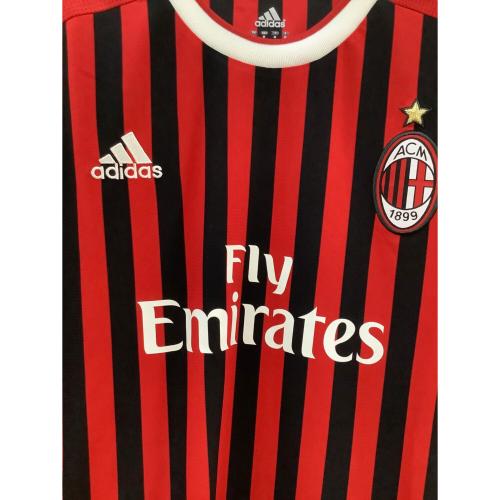 ACミラン (エーシーミラン) サッカーユニフォーム メンズ SIZE O レッド×ブラック 2011-2012シーズン ホーム 長袖 V13416