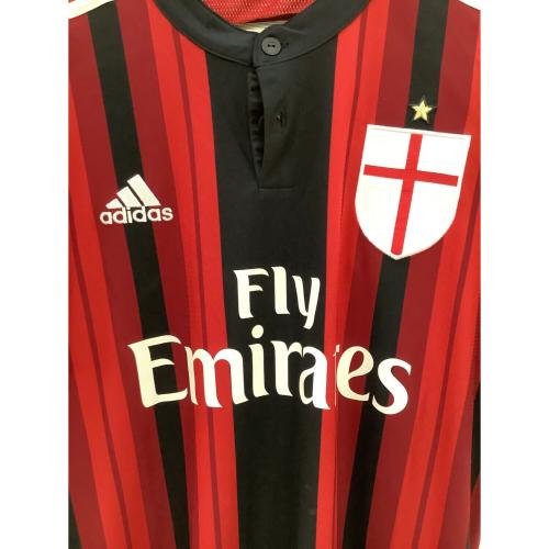ACミラン (エーシーミラン) サッカーユニフォーム メンズ SIZE O レッド×ブラック 2014-2015シーズン ホーム D87224