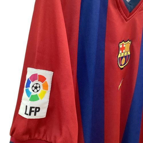 FCバルセロナ (エフシーバルセロナ) サッカーユニフォーム メンズ SIZE M レッド×ネイビー 【10】リバウド 2000-2001シーズン ホーム