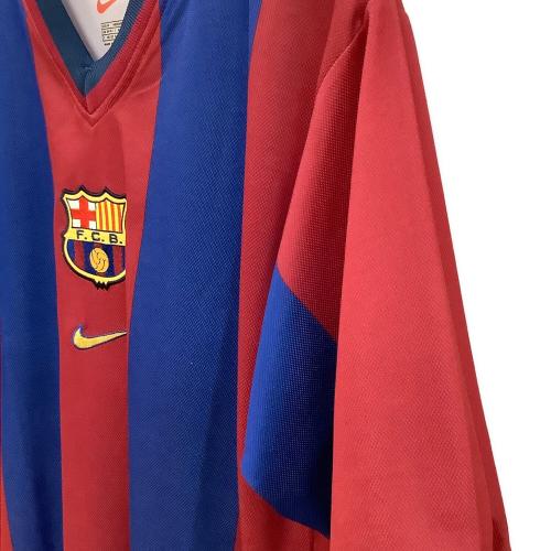 FCバルセロナ (エフシーバルセロナ) サッカーユニフォーム メンズ SIZE M レッド×ネイビー 【10】リバウド 2000-2001シーズン ホーム