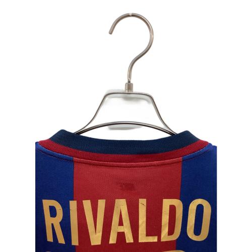 FCバルセロナ (エフシーバルセロナ) サッカーユニフォーム メンズ SIZE M レッド×ネイビー 【10】リバウド 2000-2001シーズン ホーム