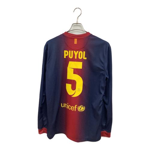 FCバルセロナ (エフシーバルセロナ) サッカーユニフォーム メンズ SIZE M ネイビー 【5】カルレス・プジョル 2012-2013シーズン ホーム 長袖 478324-410