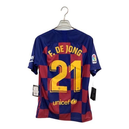 FCバルセロナ (エフシーバルセロナ) サッカーユニフォーム メンズ SIZE M レッド×ネイビー 【21】フレンキー・デ・ヨング 2019-2020シーズン ホーム AJ5532-456