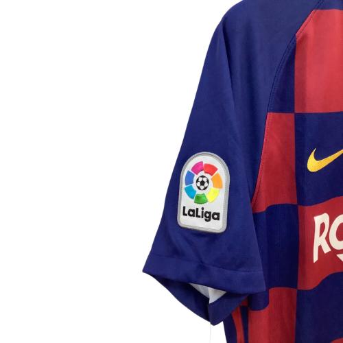 FCバルセロナ (エフシーバルセロナ) サッカーユニフォーム メンズ SIZE M レッド×ネイビー 【21】フレンキー・デ・ヨング 2019-2020シーズン ホーム AJ5532-456