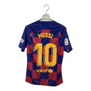 FCバルセロナ (エフシーバルセロナ) サッカーユニフォーム メンズ SIZE M レッド×ネイビー 【10】リオネル・メッシ 2019-2020シーズン ホーム AJ5532-456