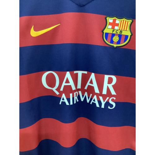 FCバルセロナ (エフシーバルセロナ) サッカーユニフォーム メンズ SIZE S ネイビー×レッド 【11】ネイマール 2015-2016シーズン ホーム 658794-422