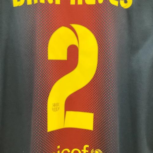 FCバルセロナ (エフシーバルセロナ) サッカーユニフォーム メンズ SIZE L レッド×ネイビー 【2】ダニエウ・アウベス 478323-410