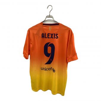FCバルセロナ (エフシーバルセロナ) サッカーユニフォーム メンズ SIZE L オレンジ×イエロー 【9】アレクシス・サンチェス 2012-2013シーズン アウェイ 478326-815