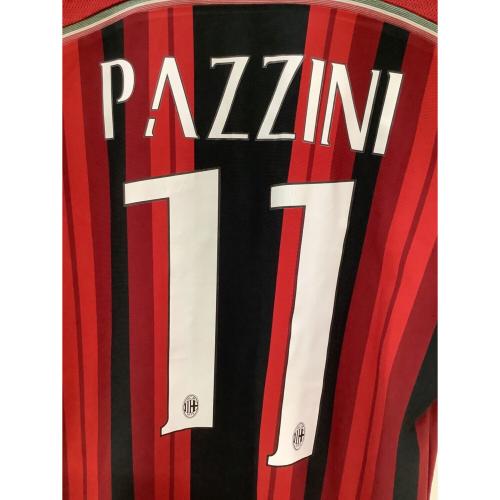 ACミラン (エーシーミラン) サッカーユニフォーム メンズ SIZE O レッド×ブラック 【11】ジャンパオロ・パッツィーニ 2014-2015シーズン ホーム D87224