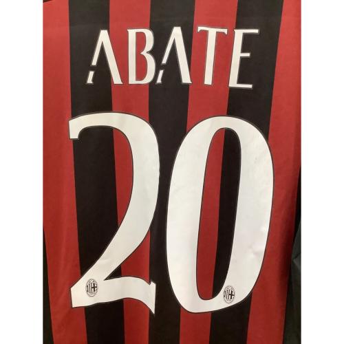 ACミラン (エーシーミラン) サッカーユニフォーム メンズ SIZE O レッド×ブラック 【20】イグナツィオ・アバテ 2015-2016シーズン ホーム S11836