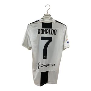 ユベントス サッカーユニフォーム メンズ SIZE L ブラック×ホワイト 【7】クリスティアーノ・ロナウド 2018-2019シーズン ホーム CF3489