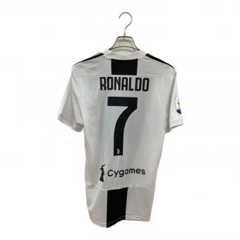 ユベントス サッカーユニフォーム メンズ SIZE L ブラック×ホワイト 【7】クリスティアーノ・ロナウド 2018-2019シーズン ホーム CF3489