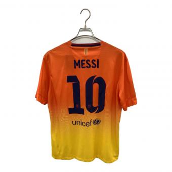 FCバルセロナ (エフシーバルセロナ) サッカーユニフォーム メンズ SIZE L イエロー×オレンジ 【10】リオネル・メッシ 2012-2013シーズン アウェイ 478326-815