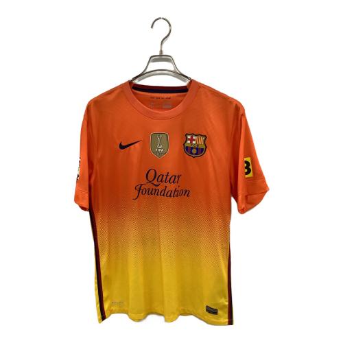 FCバルセロナ (エフシーバルセロナ) サッカーユニフォーム メンズ SIZE L イエロー×オレンジ 【10】リオネル・メッシ 2012-2013シーズン アウェイ 478326-815