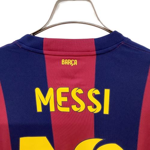 FCバルセロナ (エフシーバルセロナ) サッカーユニフォーム メンズ SIZE M レッド×ネイビー 【10】リオネル・メッシ 2014-2015シーズン ホーム 長袖 618737-422