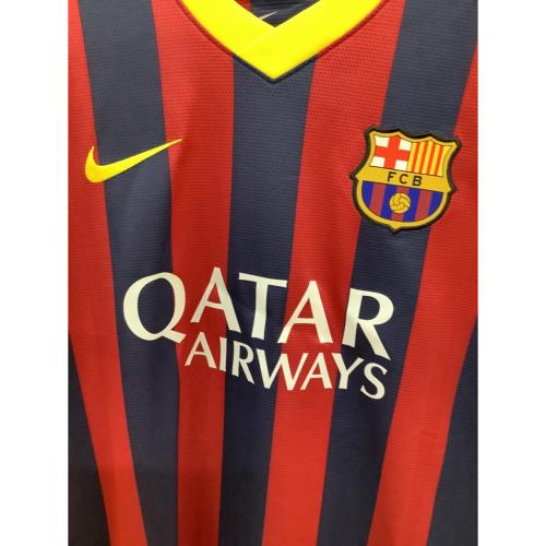 FCバルセロナ (エフシーバルセロナ) サッカーユニフォーム メンズ SIZE M レッド×ネイビー 【11】ネイマール 2013-2014シーズン ホーム 532822-413