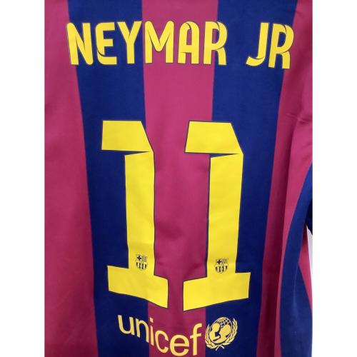 FCバルセロナ (エフシーバルセロナ) サッカーユニフォーム メンズ SIZE M レッド×ネイビー 【11】ネイマール 2014-2015シーズン ホーム（前期） 610594-422