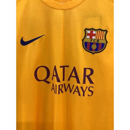 FCバルセロナ (エフシーバルセロナ) サッカーユニフォーム メンズ SIZE M レッド×イエロー 【11】ネイマール 2015-2016シーズン アウェイ 658785-740