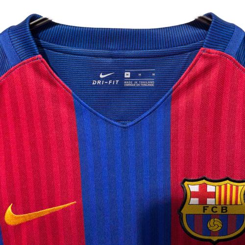 FCバルセロナ (エフシーバルセロナ) サッカーユニフォーム メンズ SIZE M レッド×ネイビー 【9】ルイス・スアレス 2016-2017シーズン ホーム 776850-415