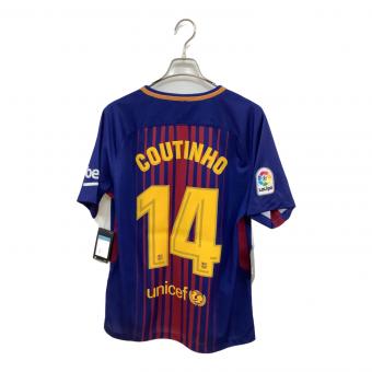 FCバルセロナ (エフシーバルセロナ) サッカーユニフォーム メンズ SIZE M レッド×ネイビー 【14】フェリペ・コウチーニョ 2017-2018シーズン ホーム 847255-456